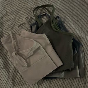 Sports bra bundle. Nike, aerie, fabletics. All size large